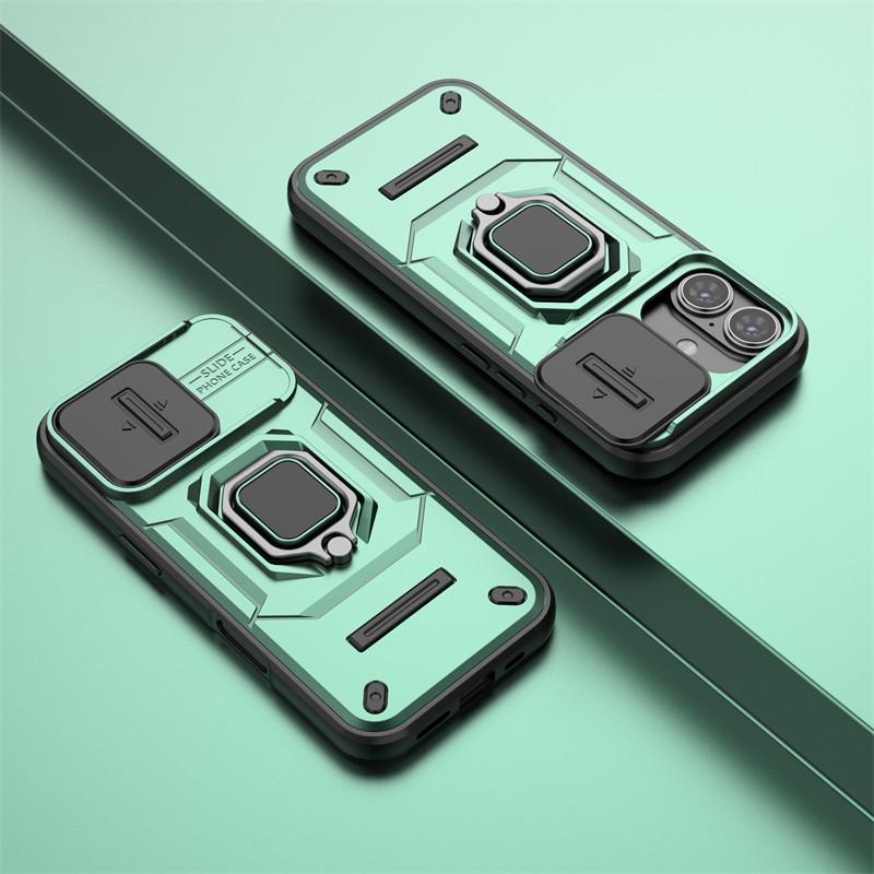 For iPhone 17 Case Slide Camera Len Cases For apple iPhone 17 Air iPhone 17 Pro Max Cover Bumper Shockproof Armor PC Phone Cover