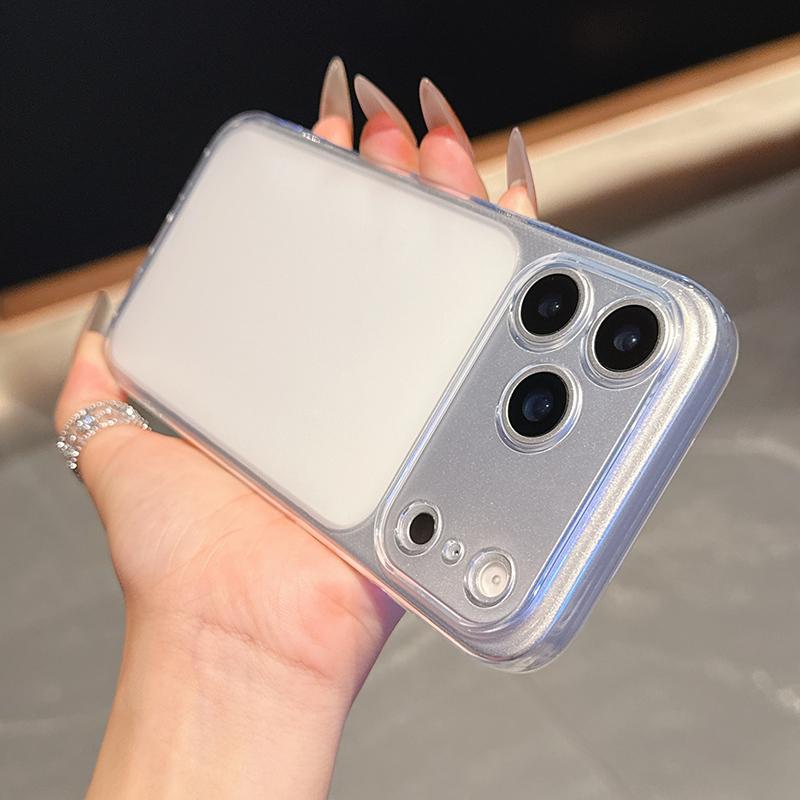 Orange Transparent Silicone Case for iPhone 17 16 15 14 13 Pro Max Back Cover Ultra Thin Soft TPU Shell Case for iPhone17 ProMax