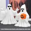 Funny Ghostly Miniature Statue With Sunglasses Pumpkin Collectible Ornament Halloween Home Office Desktop Shelf Decors