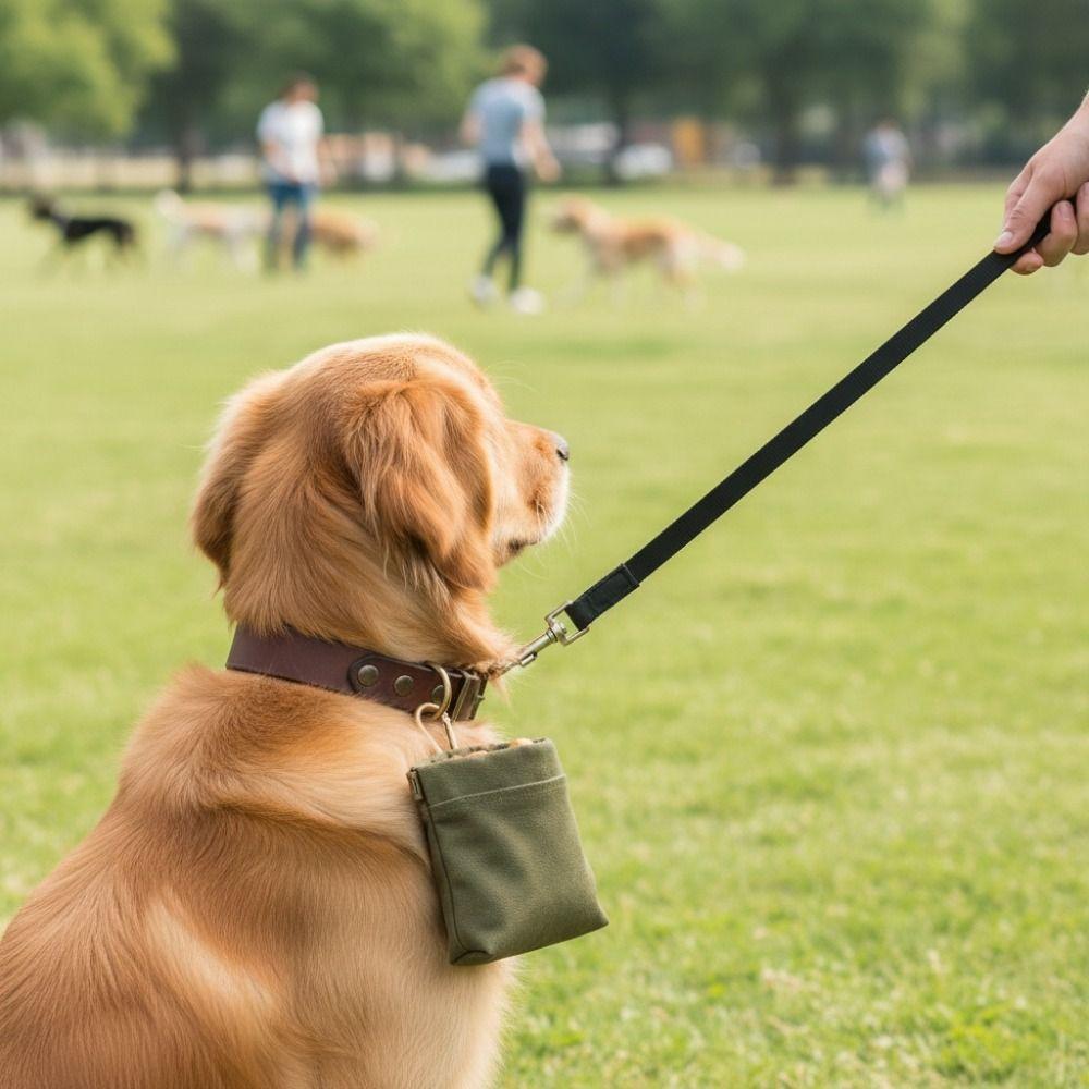 Stain-resistant Dog Training Snack Bag With Carabiner Walking Dog Snack Bag Pet Store
