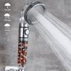 Bathroom Ionic Shower Head Set 3 Functions Filter Handheld Shower With Hose and Bracket
