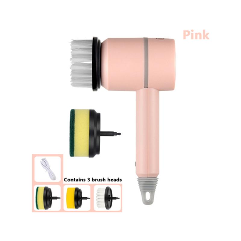 3 In 1 Electric Cleaning Brush Multi-Functional Home USB Electric Rotary Scrubber Household Appliances Cleaning Gadget 3 In 1 El
