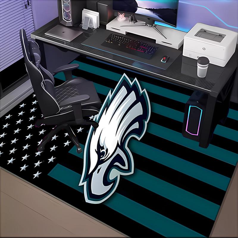 Philadelphia Eagles Rug Game Carpet, Floor Mat for Bedroom Living Room Entryway Rug, Home Decor Idea Gift for Christmas birthday
