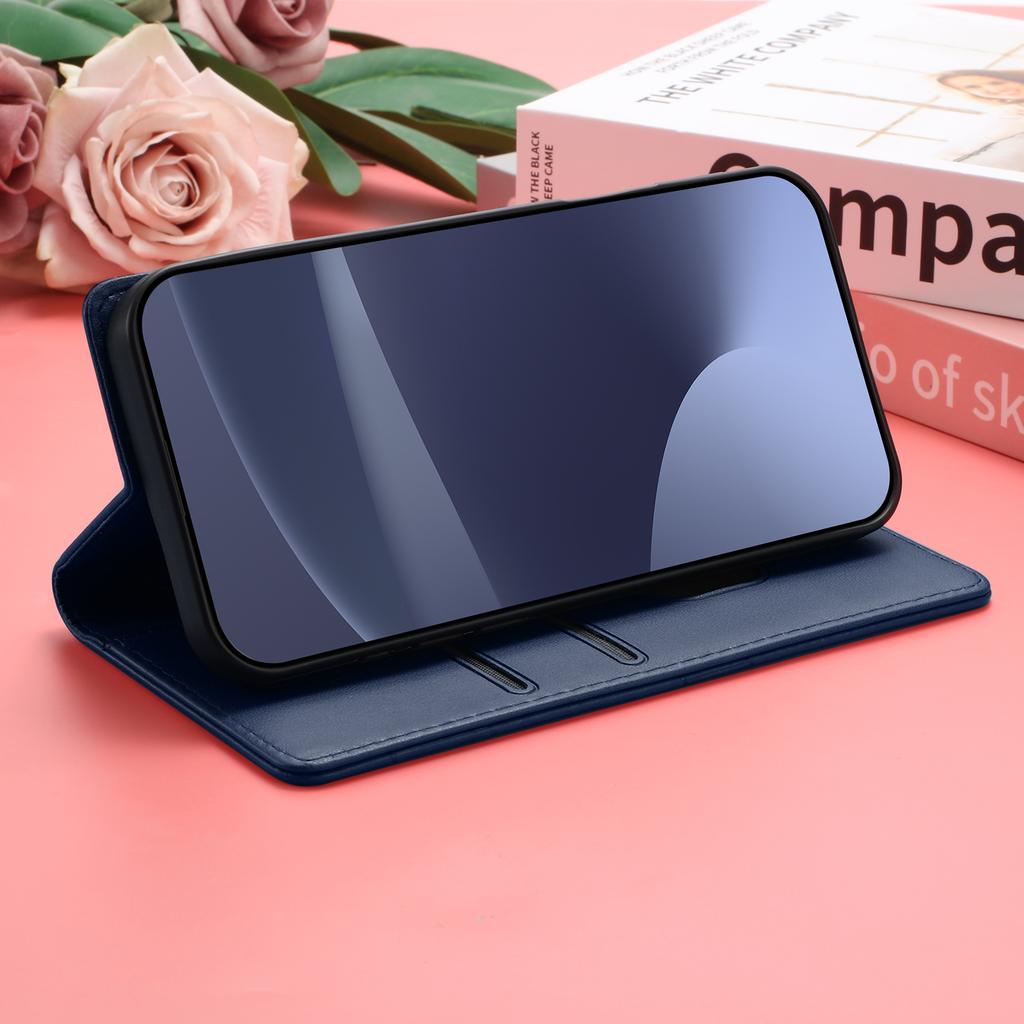 Magnetic Leather Card Slot Wallet Flip Case For iPhone 16 Pro Max 16E 11 12 13 14 Plus 15 XS XR Bag Phone Business Stand Cover