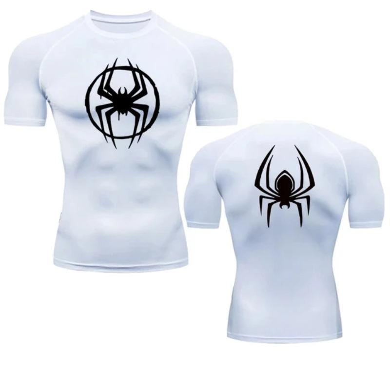 Men's Compression Shirt Fitness Sport Running Tight Gym TShirts Athletic Workout Quick Dry Tops Tee Summer Sweat Absorbing Tight Fit
