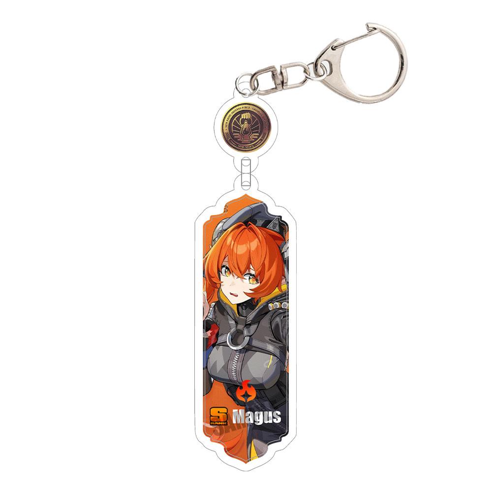 Game Zenless Zone Zero Acrylic Keychain Aria Cissia Nangong Yu Backpack Keyring Pendant Belle Nicole Demara Decorative Ornament