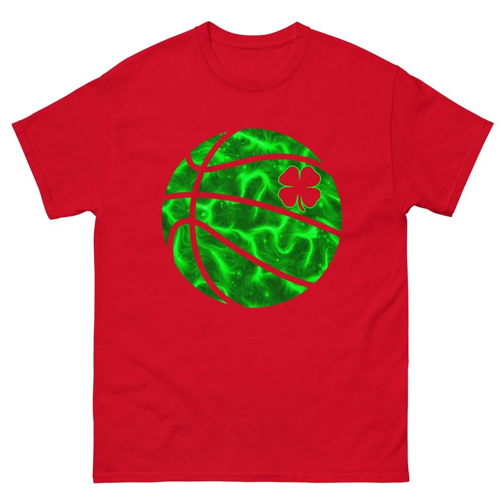 Basketball Shamrock Lucky Clover Irish St Patricks Day Boys TShirt S