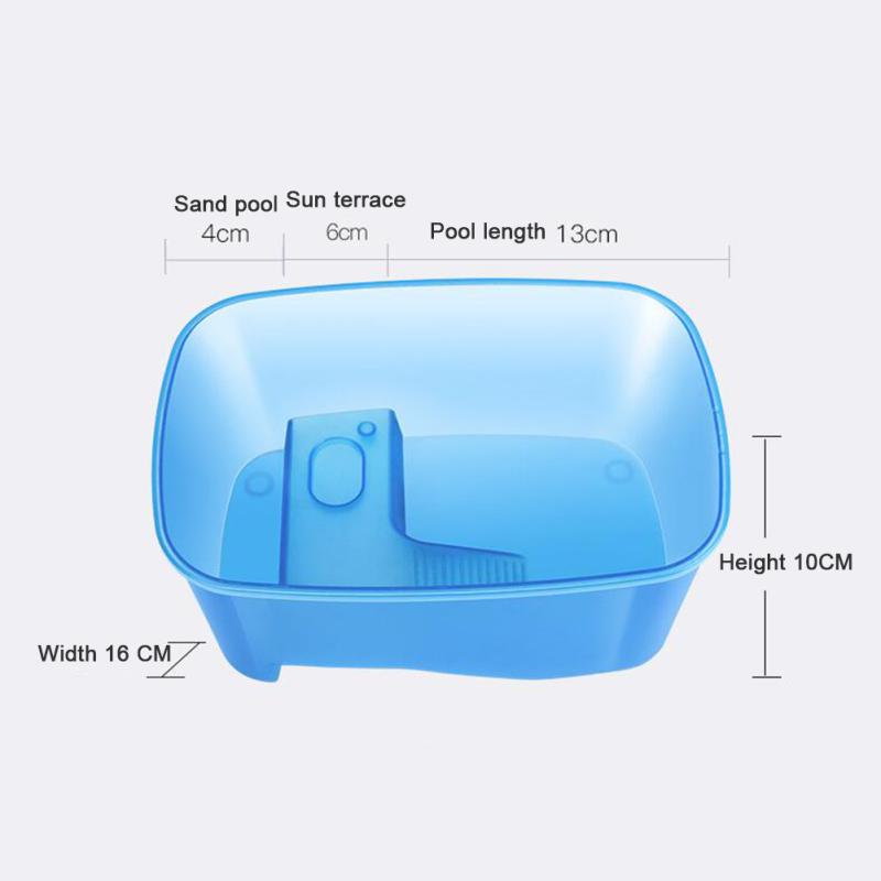 

Червоновухі Черепахи Черепашник з Дахом-Терасою Акваріум-Вілла Будинок Пластик Спеціальний Акваріум для Small сірий колір