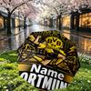 Custom Name Personalized Borussia Dortmund Bvb Print Umbrella, Auto Open Close, 8‑Rib Sturdy Frame, Commute Camping Hiking Use, Birthday Gift