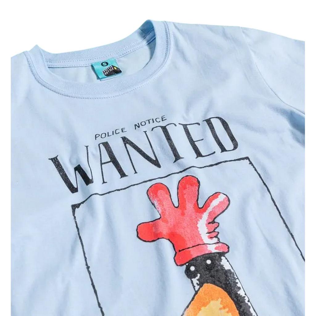 Wallace and Gromit Unisex Adult Feathers McGraw Wanted Poster T-Shirt