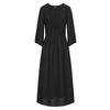 JOOZE ANNAKO French Retro Shirred Mid-Sleeve Dress JTEQ50032