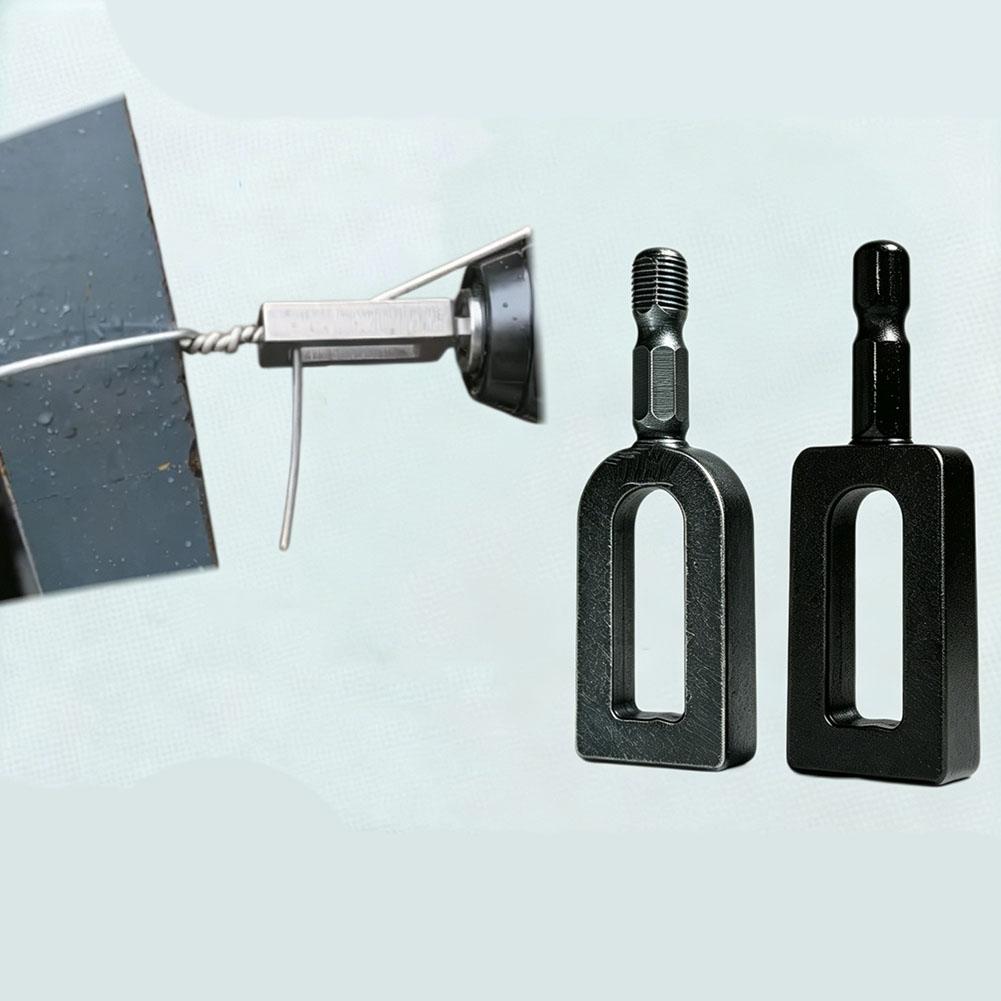Drill-Activated Wire Twister for 9 AWG and 11 AWG Wire Connections In For Electrical Grounding and Fence Frameworks