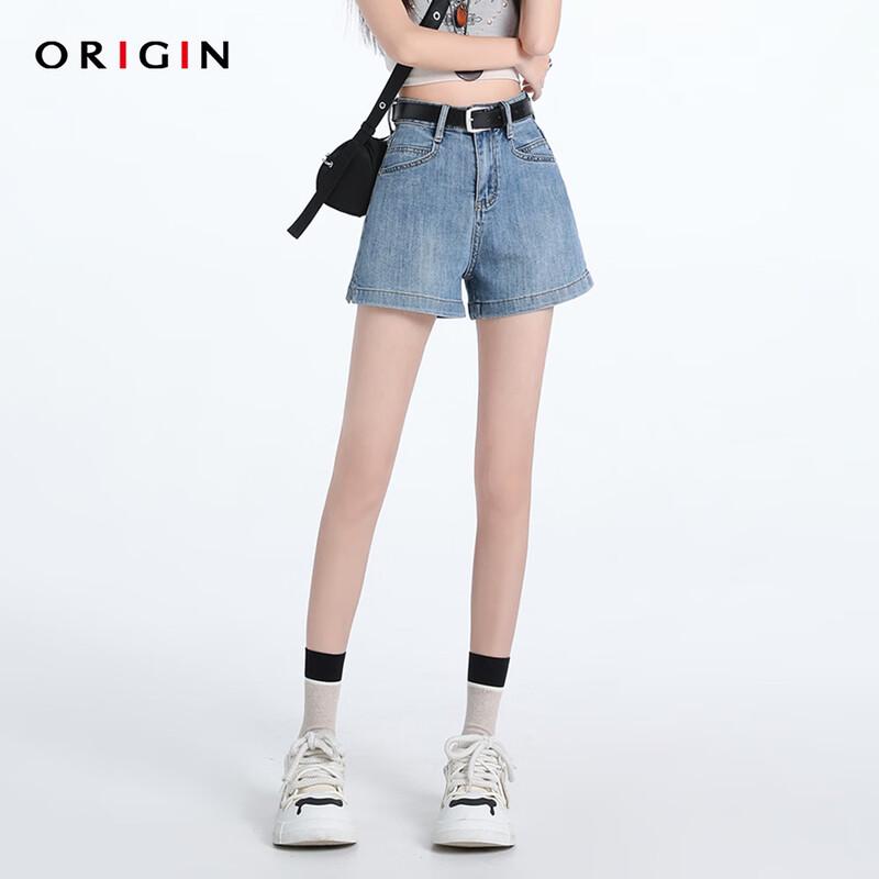 ORIGIN Women's 2026 High-Waist A-Line Denim Shorts