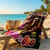 Masha Bear Personalized Text Beach Towel High Absorbency & Quick-Dry Suitable for Swimming Gym Camping Yoga Vacation