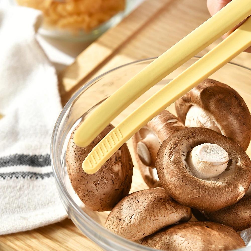 1 Stück Silikon Grillzange Antihaft Lebensmittel Brotclip Hitzebeständig BBQ Salat Koch Servierzange Steak Nudelclip Für Küche