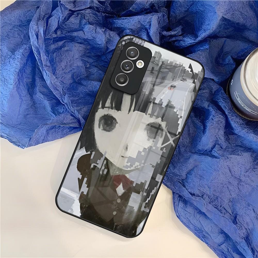 S-Serial E-Experiments L-Lain Phone Case for Samsung Galaxy S24 S23 S22 S21 S20 A24 A34 A54 A53 Note20 M54 Fe Ultra Plus Glass