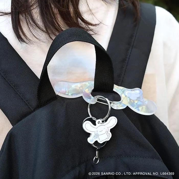 Sanrio Characters Carabiner Cinnamoroll [FLOWERING] (with Reel) LSR-G010-A