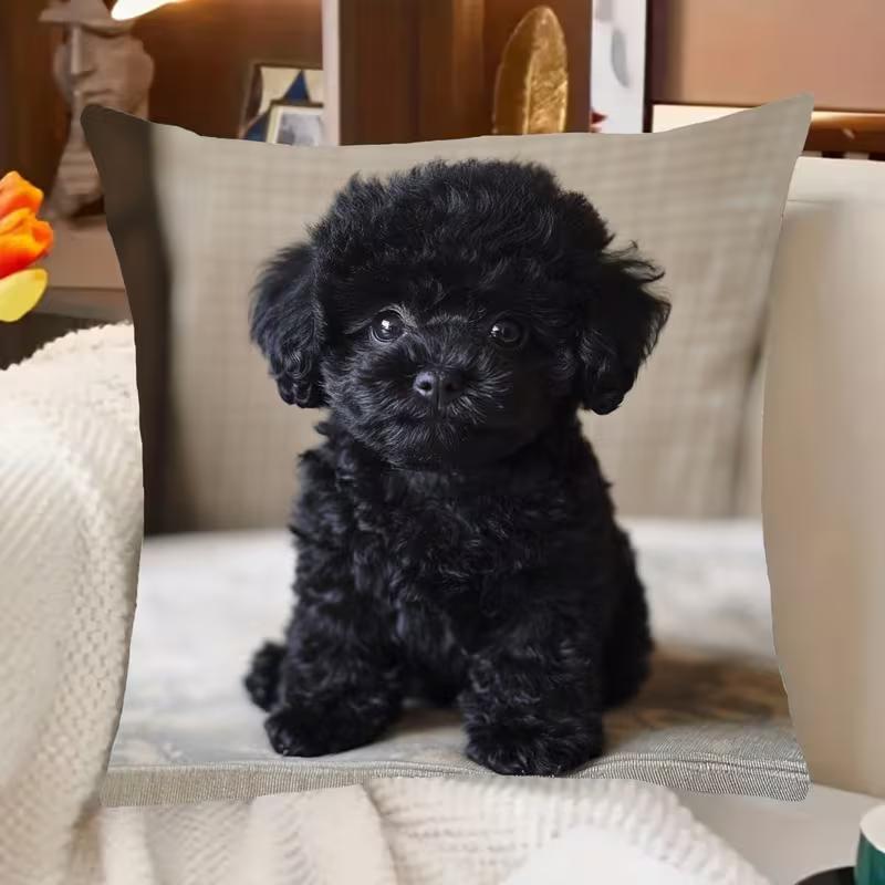 Niedlicher Tierprint Kissenbezug: 2D-Flachdruck, keine echte Stickerei, Nachtsofa Nachtsofa-Kissen