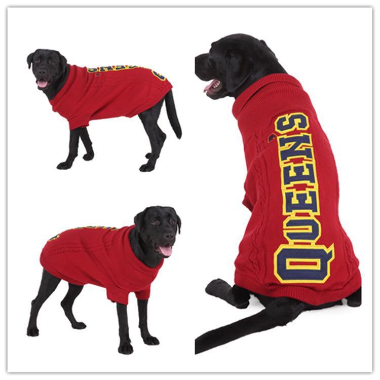 

Свитер-водолазка для больших собак - теплая вязаная одежда для домашних животных на осень и зиму XL