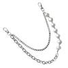 Fashionable Chain Belt Irregular Imitation Pearls Beads Chain for Pants Perfect for Fashion and Music Festival Outfits
