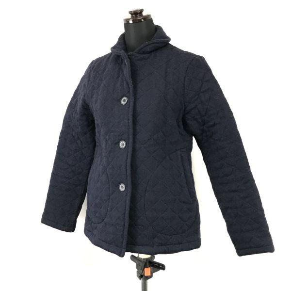 Traditional Weatherwear Short Quilted Coat Women’s XS Navy Mackintosh Japan(USED)