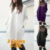2021 Vinter Koreansk Stil Dam Lös Passform Rund Hals Pullover Sweatshirt