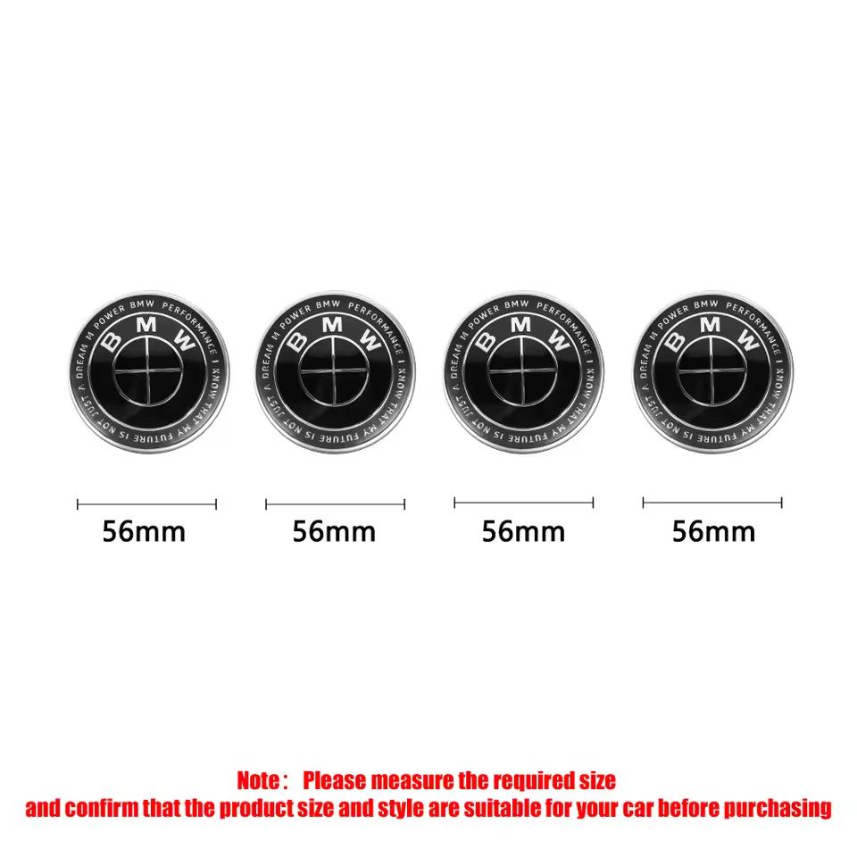 4ks 56/68mm Styling auta Středové krytky nábojů kol Kryty ráfků pro BMW E36 E46 E53 E90 E60 E61 E93 E87 X1 X3 X5 F30 F20 G30