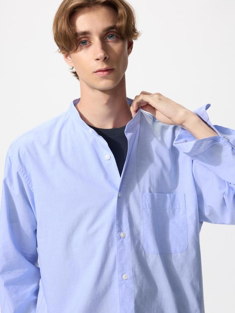 Uniqlo Japan Broadstand Collar Shirt Long Sleeve