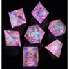 D&D DND Dice Set Dungeons and Dragons Gift RPG MTG D20 Polyhedron Resin Dice Handmade with Sharp Edges Role-Playing Board Game Digital Teaching