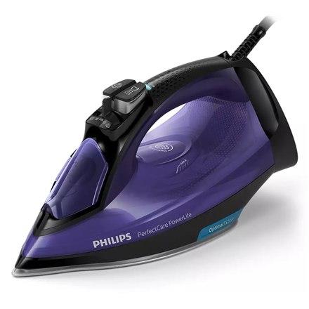 Philips | GC3925/30 | Żelazko parowe | 2500 W | Pojemność zbiornika na wodę 300 ml | Ciągłe uderzenie pary 45 g/min | Wydajność uderzenia pary g/min | Fioletowy