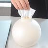 A Round Plastic Tissue Box Tissue DispenserSuitable for KitchensLiving Room and OfficesFeaturing A Nordic Style Tissue Holder