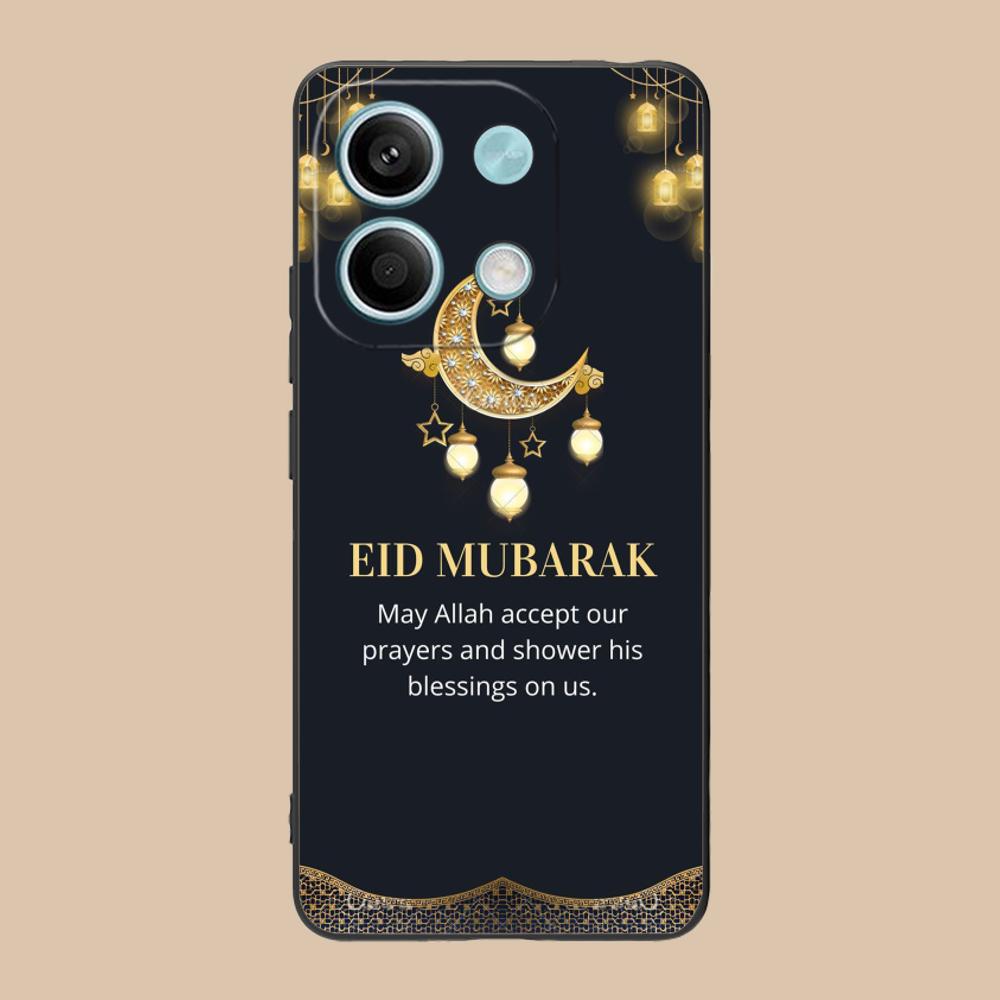 Eid Mubarak Mobile Phone Case for POCO M7 M6 M5 M4 M3 X7 X6 X5 X4 X3 Pro GT 5G Colorful Printing Cover Cellphones Cover Pretty