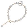 Youthful and youthful freshwater pearl bracelet Moon Shell14K Gold-plated light luxury design bracelet