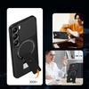 Carbon Fiber Invisible Stand Holder Built-in Magnetic Ring Case for Infinix Hot60 Pro + Hot 60 60i 40i 40 Pro Protection Cover