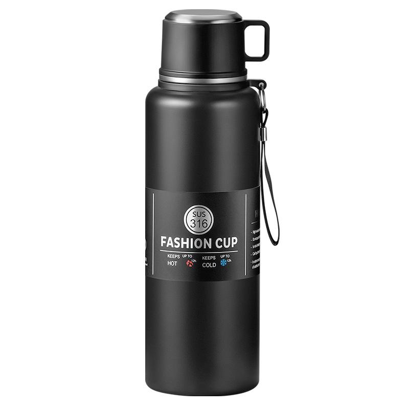 Portable Large-Capacity Double-Wall Insulated Stainless Steel Water Cup
