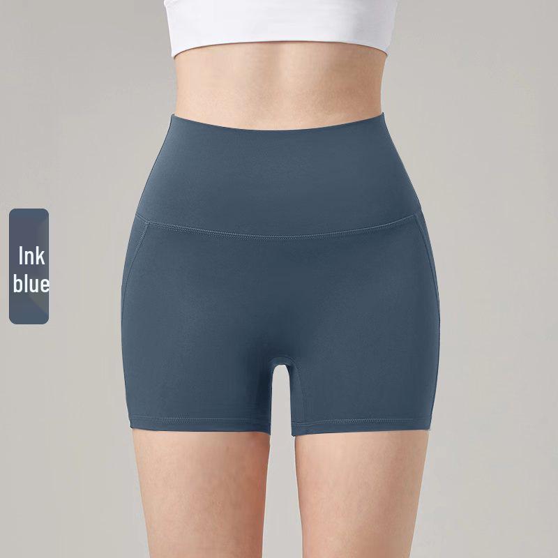 

Женские бесшовные шорты для йоги с высокой талией и эффектом подтяжки ягодиц - Быстросохнущие, Трехточечные для бега и велоспорта Small