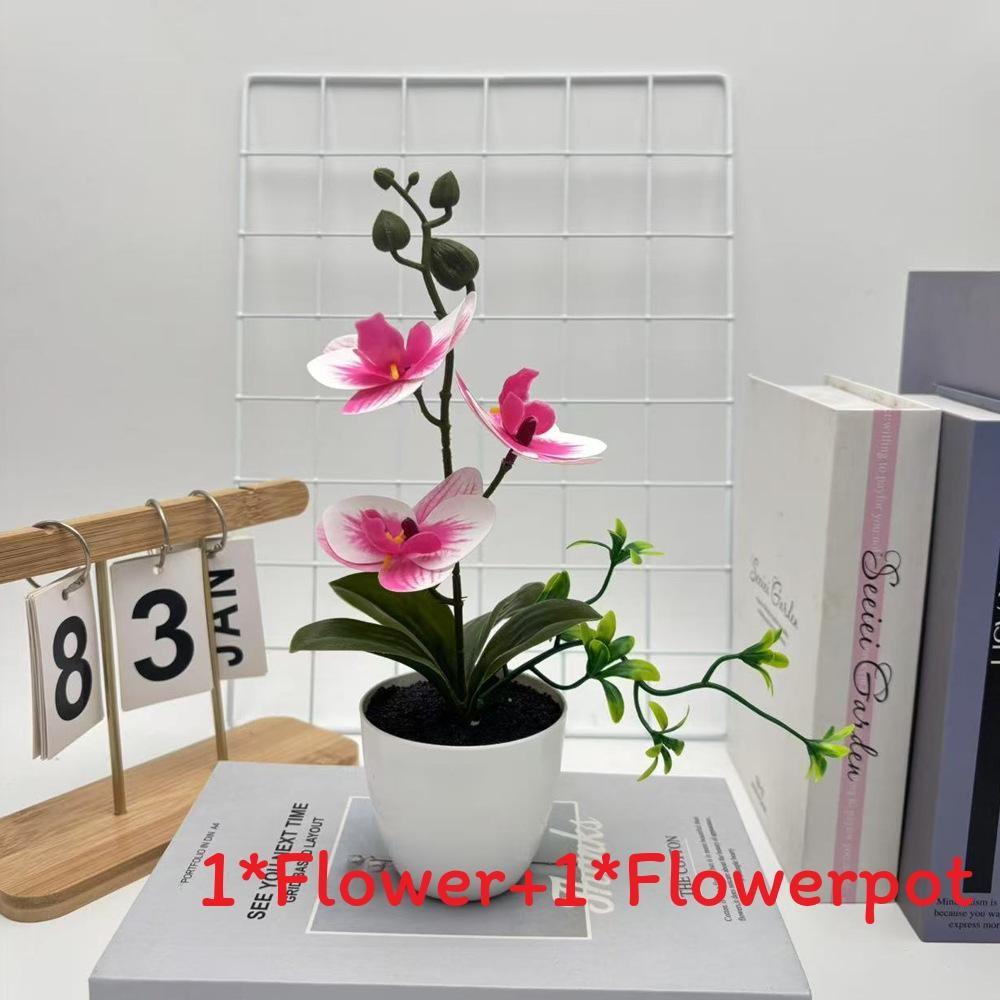 Simulated Sand Phalaenopsis Bonsai Green Plants For Home Wedding Decoration