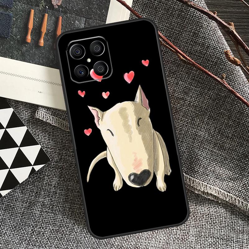 English Bull Terrier Dog For Honor Magic 6 Pro Magic 5 Lite 50 70 90 Lite X6 X7 X8 X9 X6a X7a X8a X9a X8b X9b Case