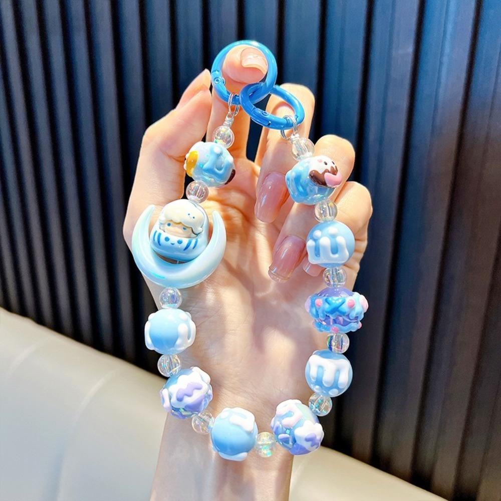 Moon Bag Pendant Keychain Colorful Phone Lanyard Trendy Mobile Phone Strap