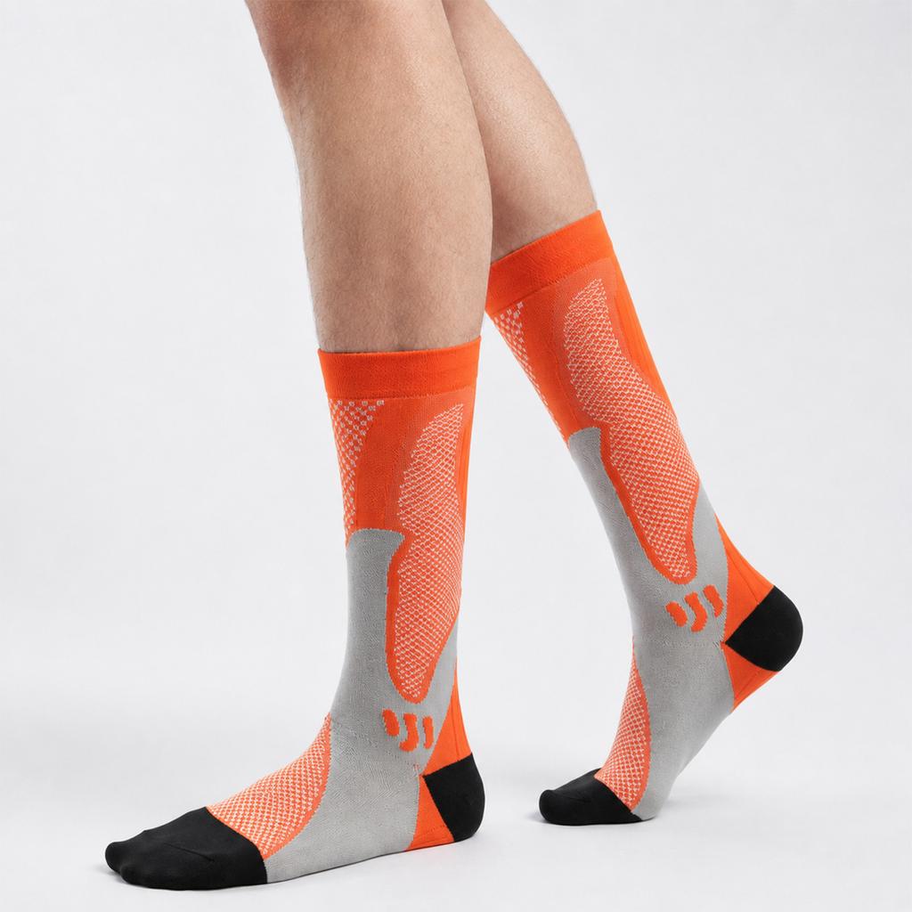 Men's Compression Running Socks for Hiking Travel Jogging Athletic Support Socks for Sports Enthusiasts