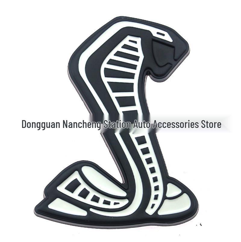 Ford Mustang GT500 Metal Car Decals: Cobra & Shelby GT Emblems