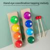 Music Table Bells 8 Notes Music Desk Hand Bells Colorful Diatonic Metal Hand Bells Musical Instruments Party Supplies