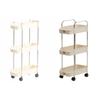 With Wheel Storage Rack Space-Saving Bathroom Cart Organizer Durable Mobile Shelving Unit  Bathroom