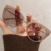 1PC Cat Eye T-shaped Sunglasses  New Korean Style Fashion Sunglasses for Women UV Protection Sun Glasses
