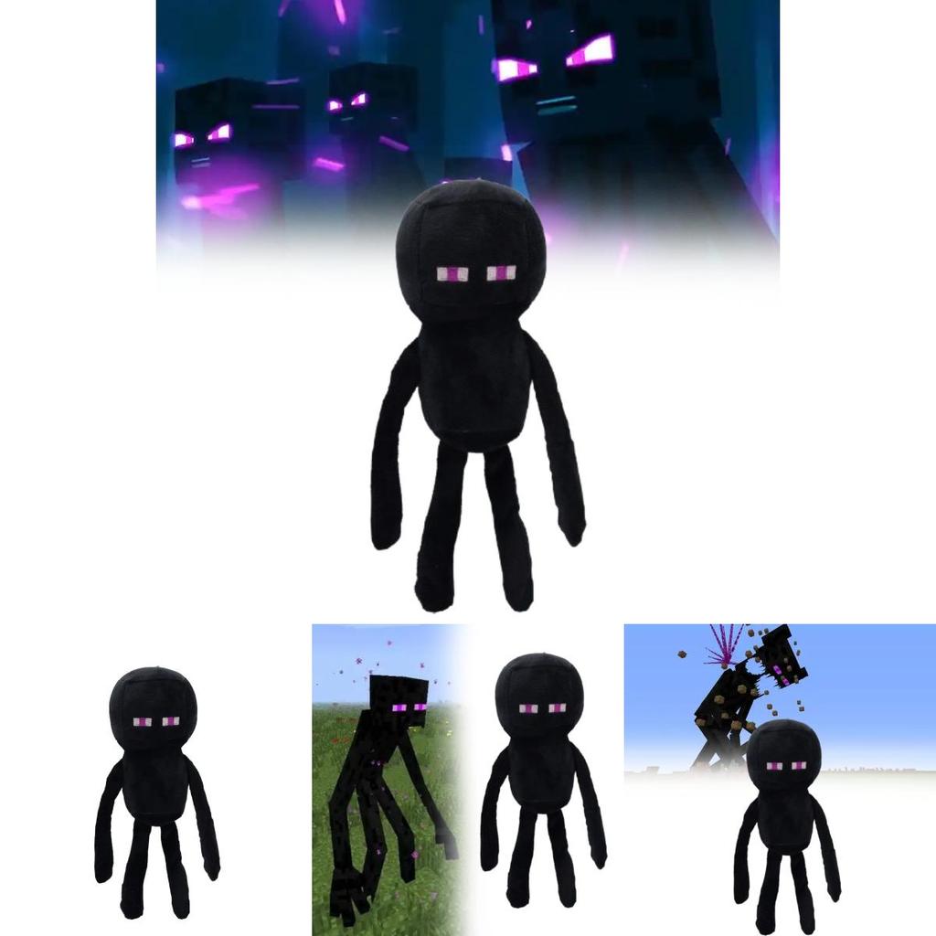 Minecraft Enderman Plush Toy With Pp Cotton Filling For Collectors And Kids