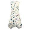 Women's Casual Fashion Round Neck Sleeveless Floral Print Irregular Hem Midi Dress