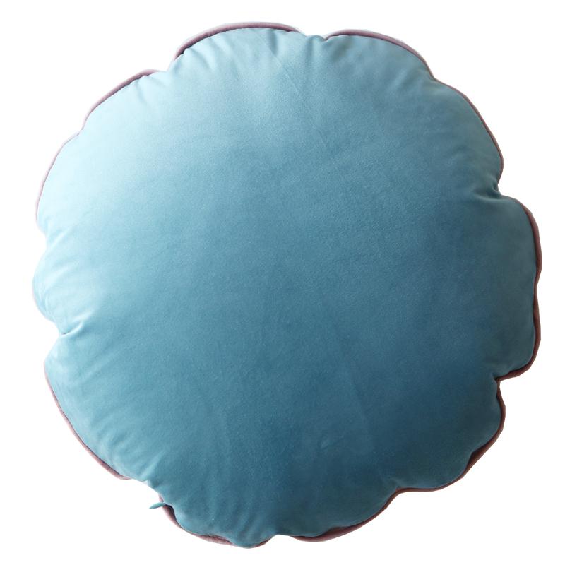 Japanese Style Round Pillow Candy Colore Soft Velvet  Cushion With Fillings Meditation Cushion Bedroom Sofa Bed Nap Pillow