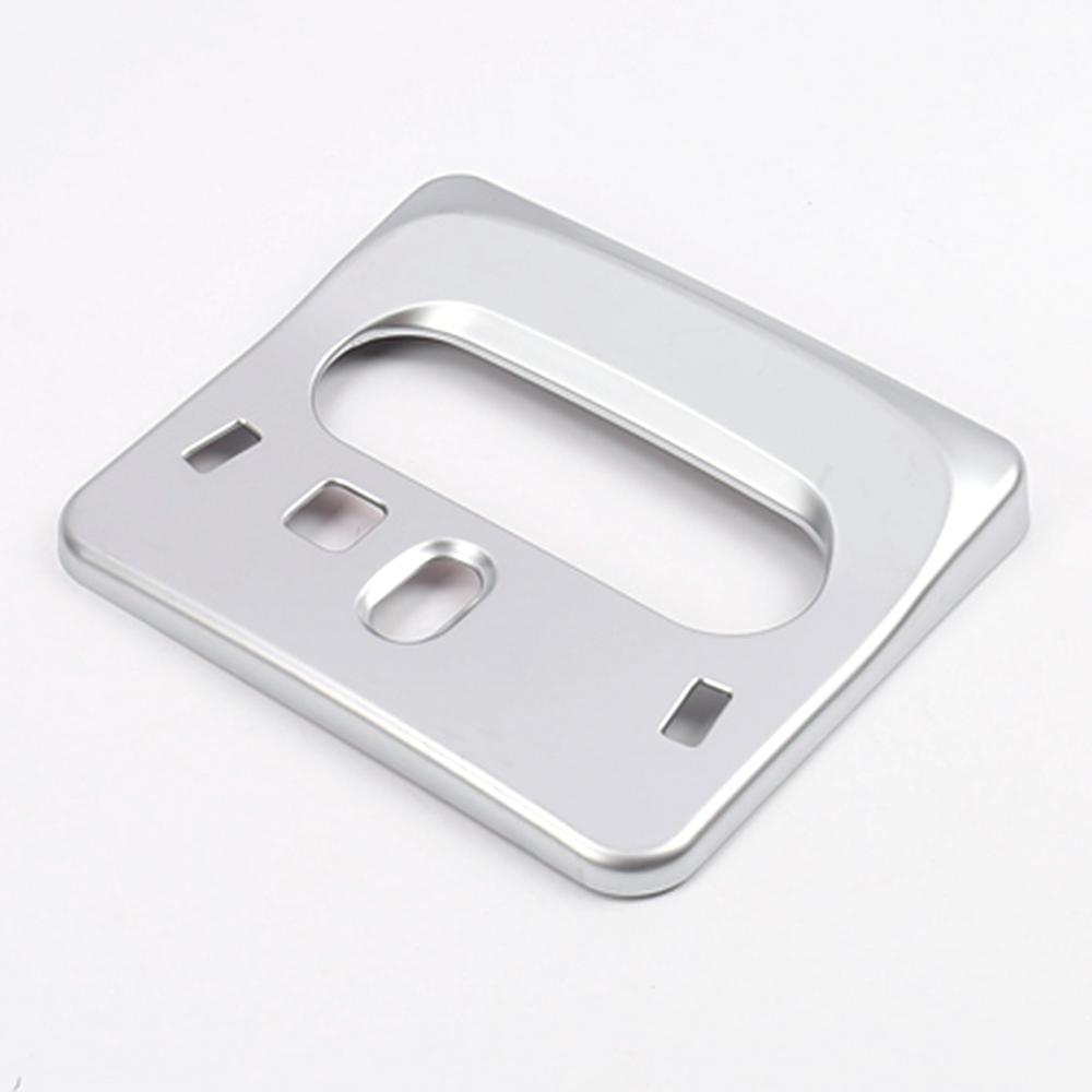 For Nissan Qashqai J11 2014  Car Roof Reading Light Lamp Frame Decoration Cover Trim Matte Silver