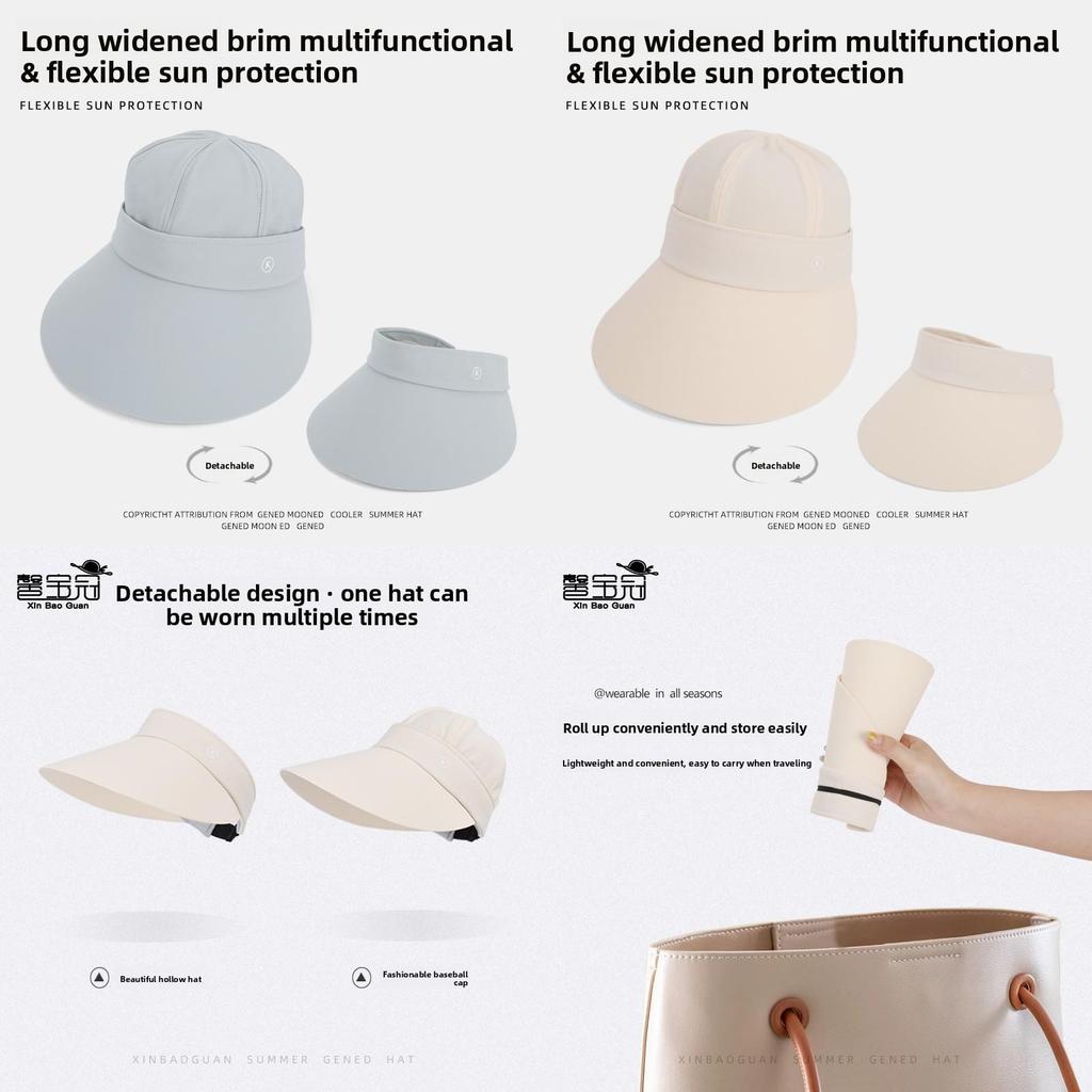 Sun Face Shield Hat With Removable Brim For Outdoor Sun Protection And Breathability