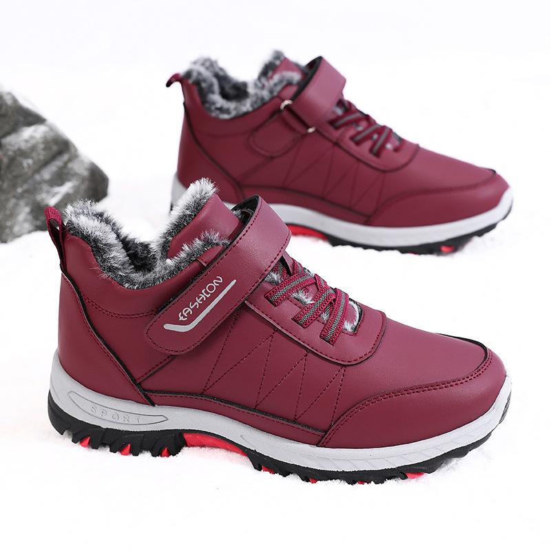 

Хлопковая обувь зимняя теплая, сноубутсы, модные повседневные хлопковые ботинки, уличные, утолщенные, с вельветовой подкладкой, спортивная обувь для ходьбы, холод 42